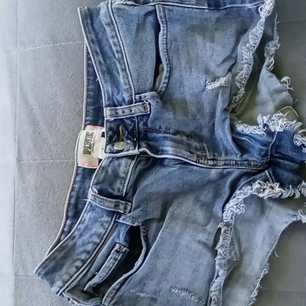 PINK brand denim shorts